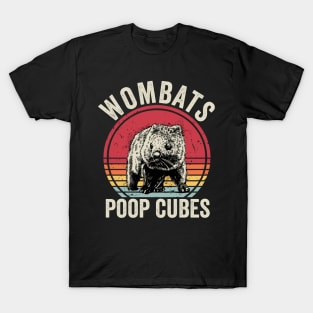 Wombats Poop Cubes Funny Wombat T-Shirt